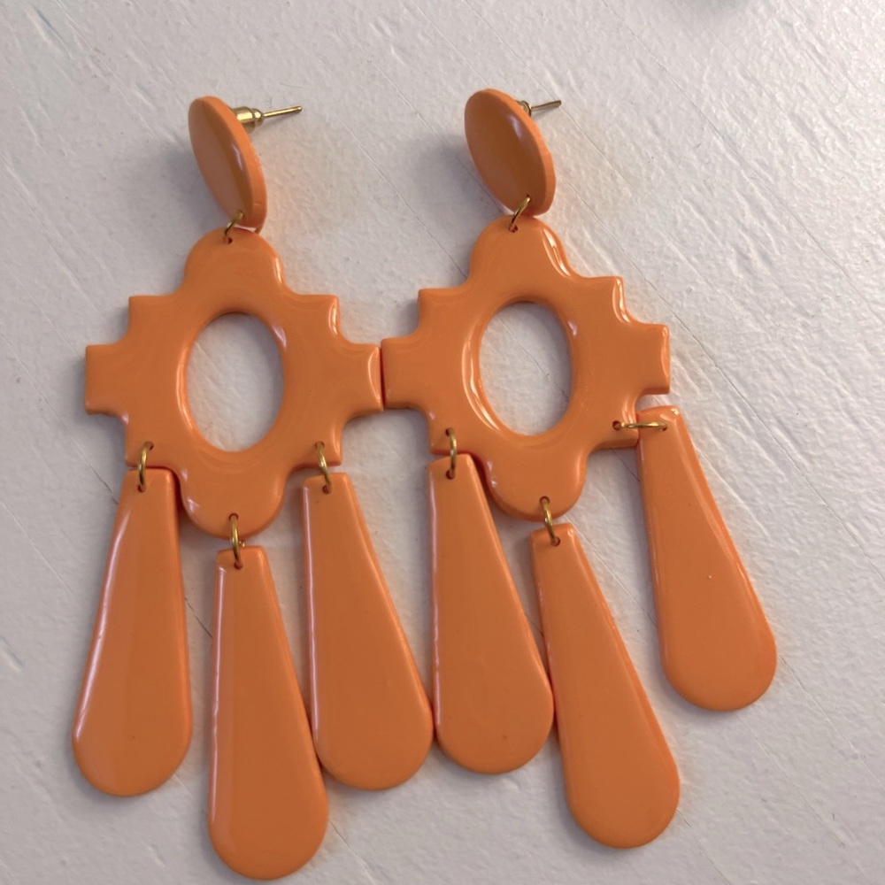 XL polymer clay earrings.